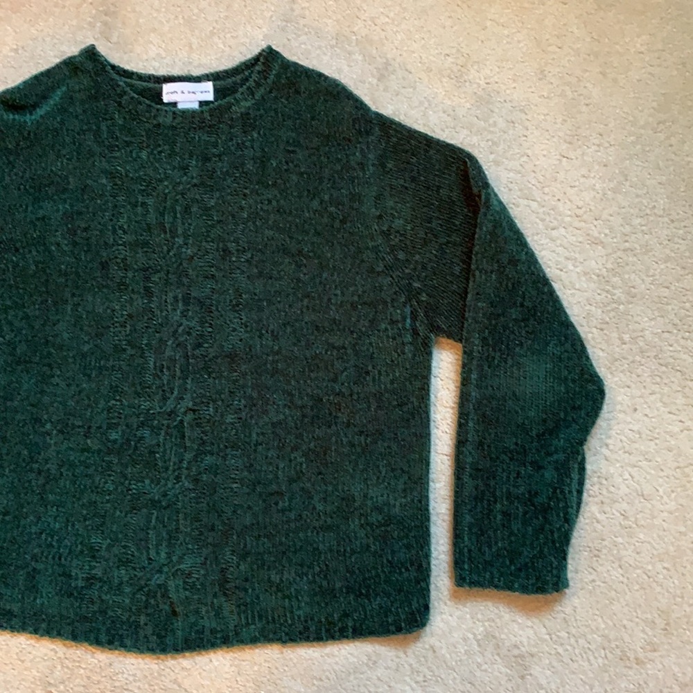 Croft & barrow women’s green sweater size XL - Picture 3 of 5